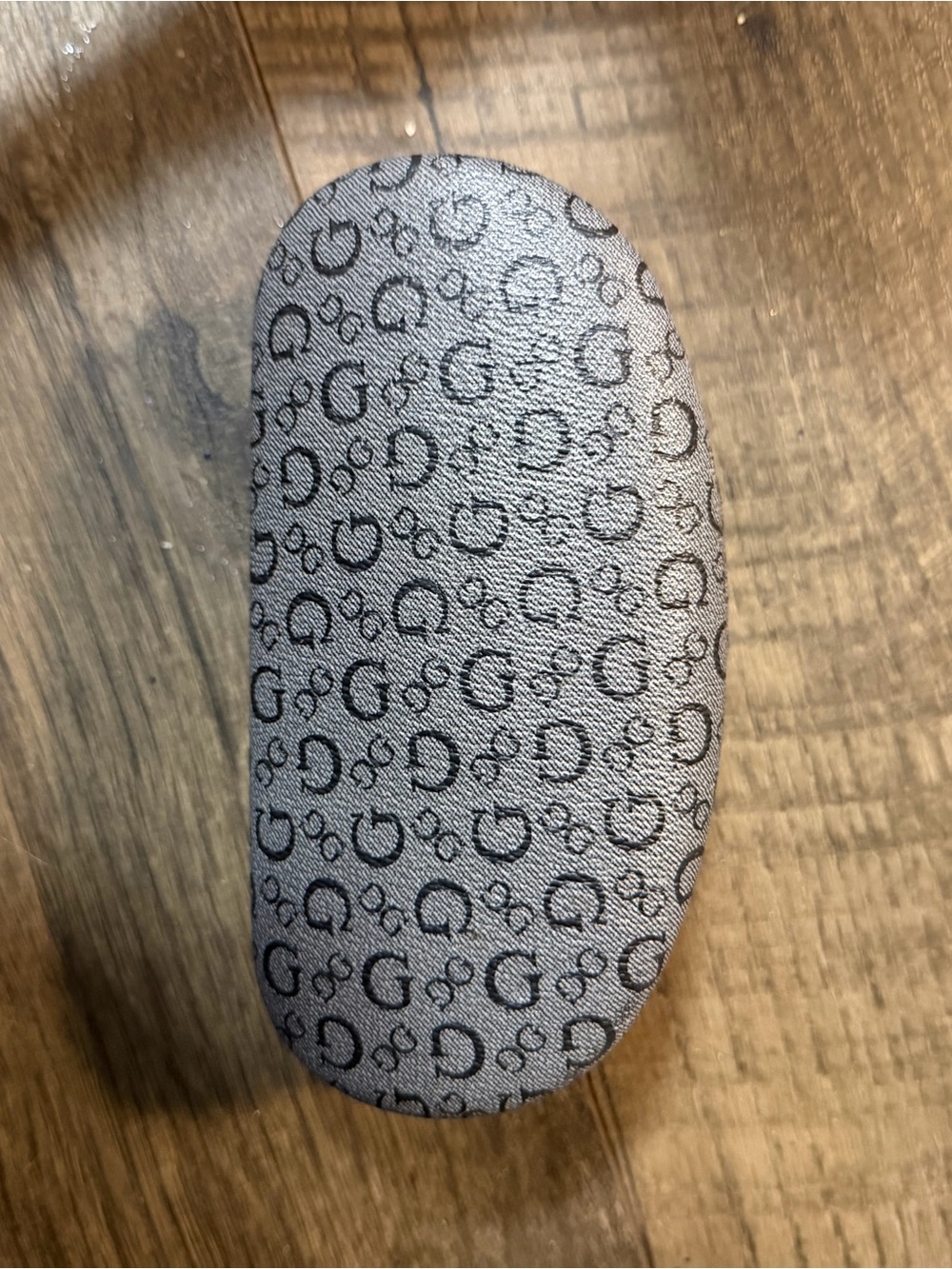 Guess Gray Monogram Sunglasses Case